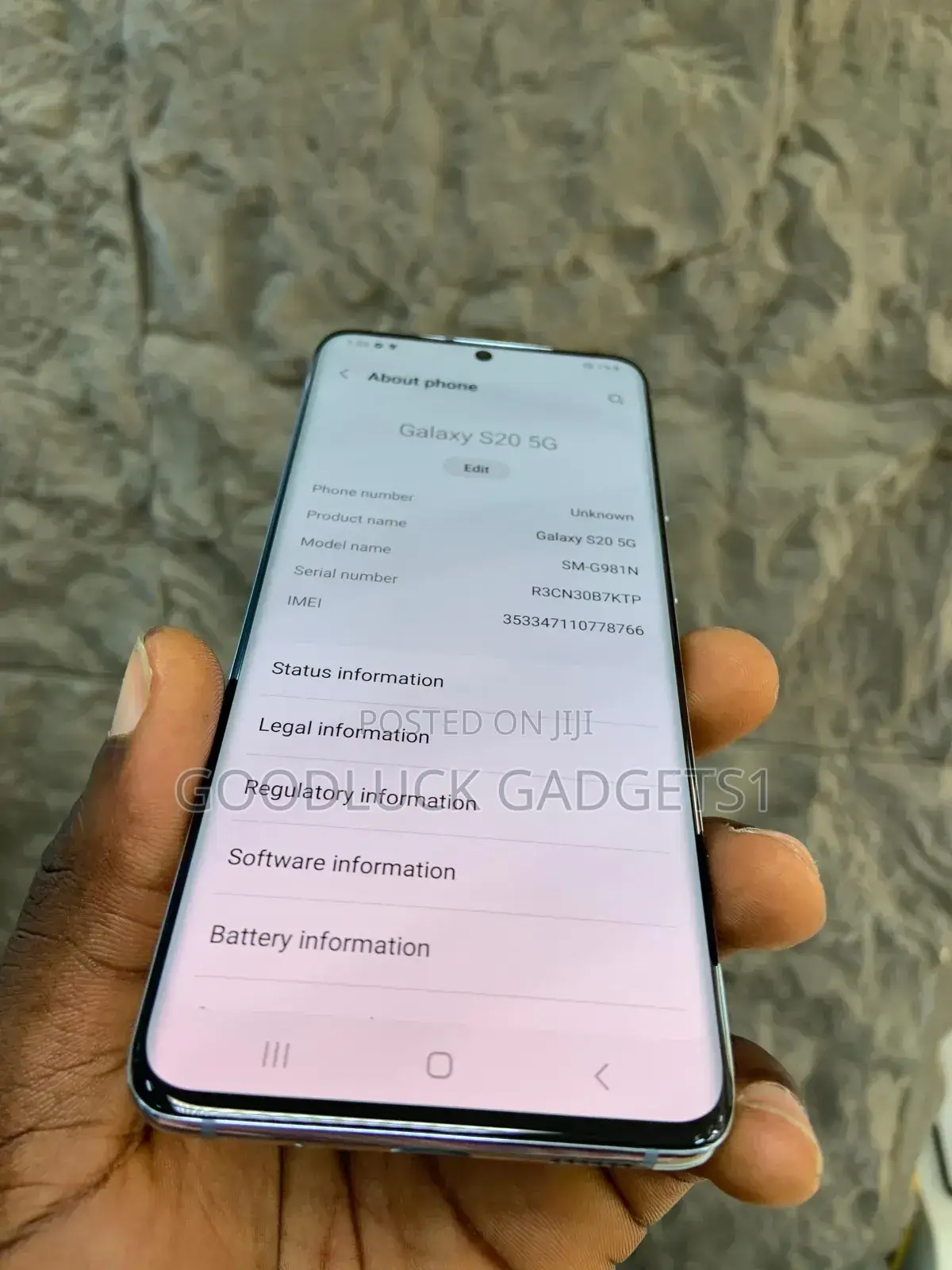 Samsung Galaxy S20 5G Uw 128 GB Blue