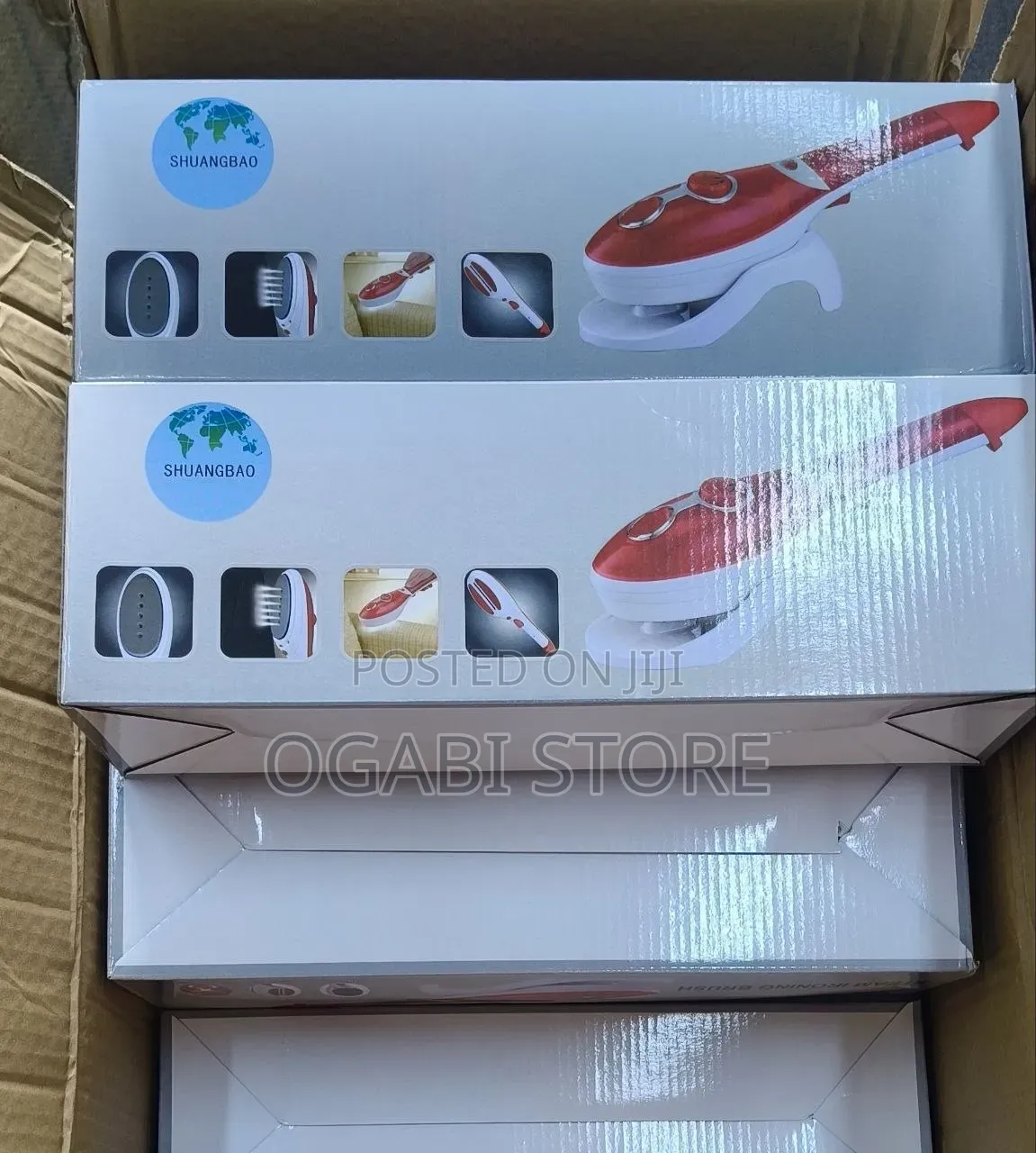 Red Steam Iron