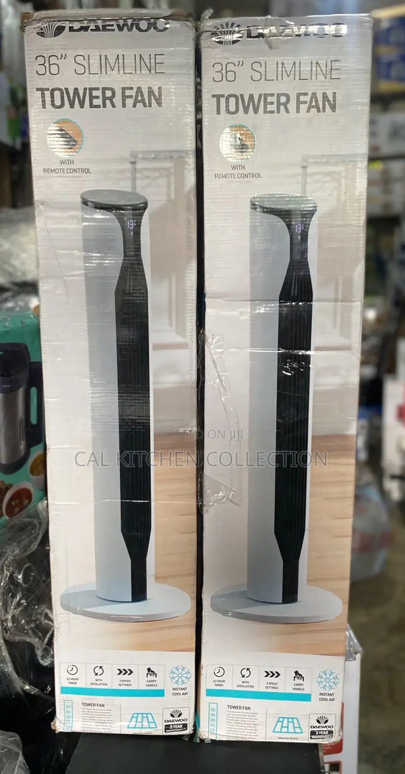 Daewoo 36 Inch Tower Fan With Remote Control