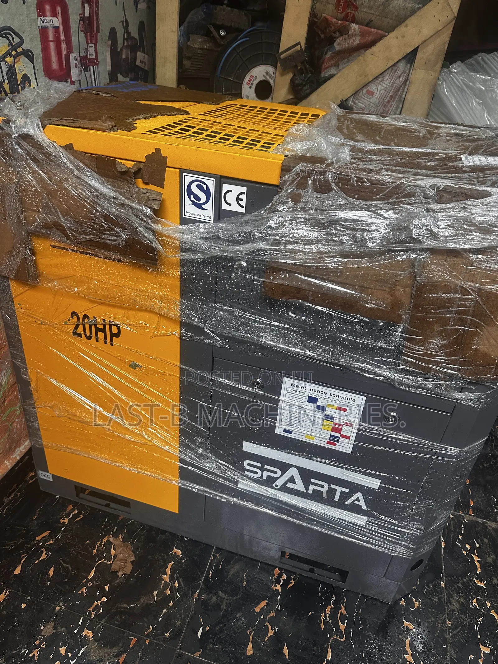 15kw, 20hp Screw Compressor Machine