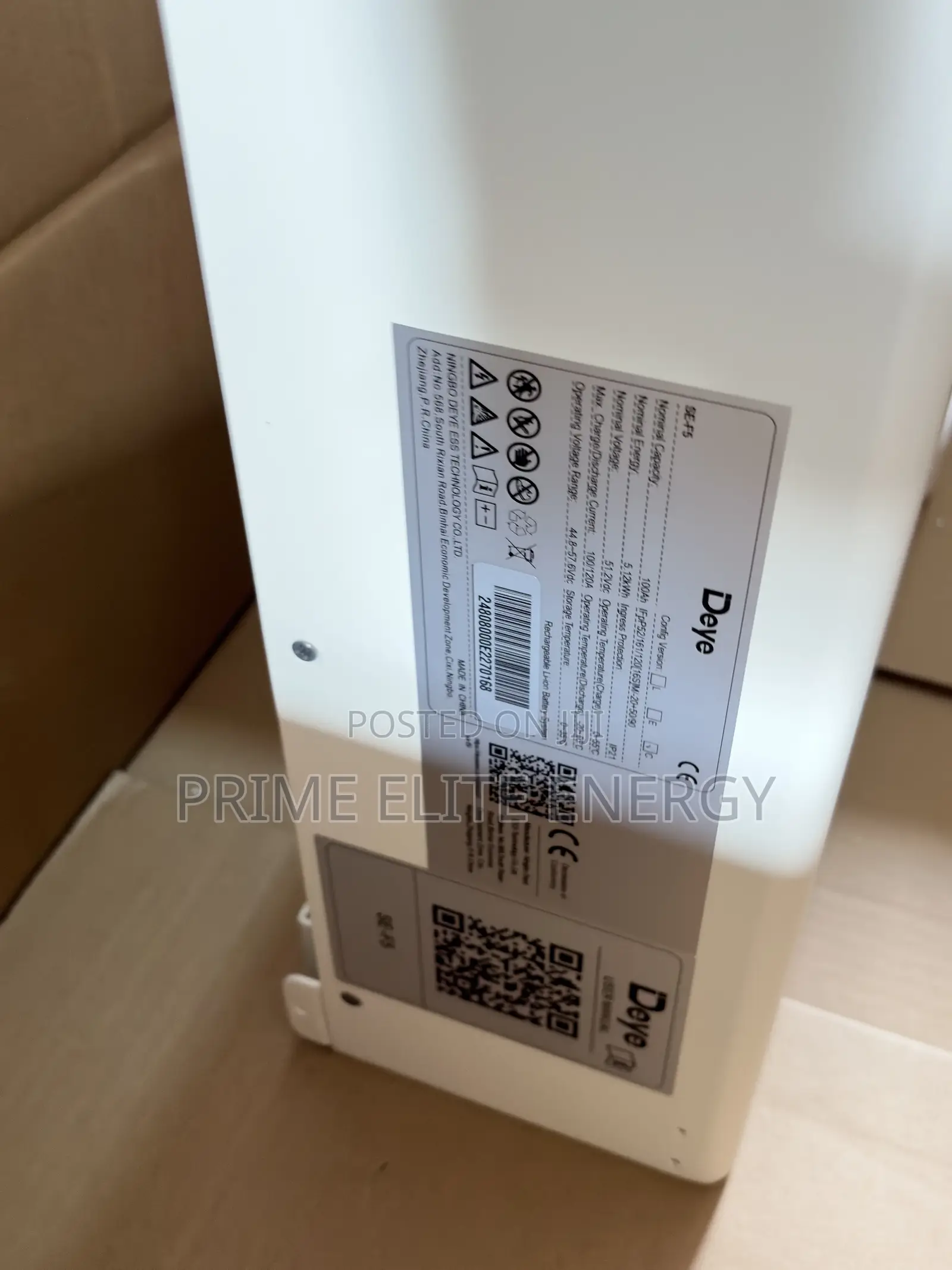 Deye 5kwh Lithium Ion Battery 51.2v