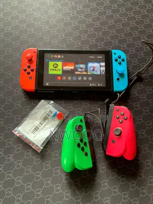 Original Nintendo Switch Neon Red/Blue + Extra Neon Green Red Joy-Co