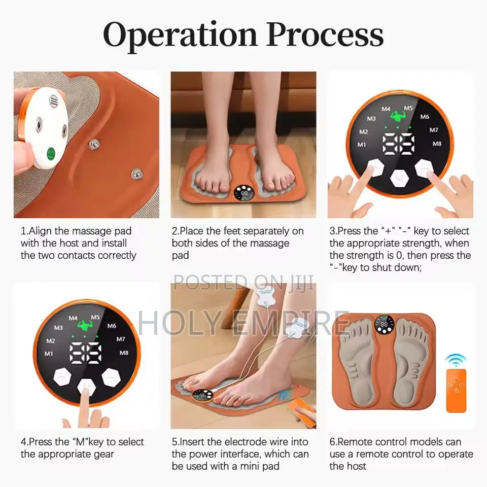 3d Smart Foot Massage Pad Rf Remote Feet Massager