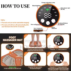 3d Smart Foot Massage Pad Rf Remote Feet Massager