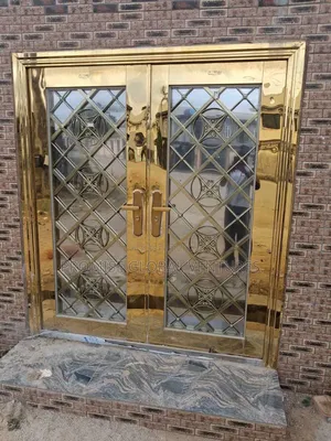 5ft Stainless Gold Steel Door