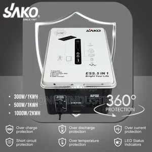 Sako 1kwh 300w 5 1n 1 Portable Energy Storage System