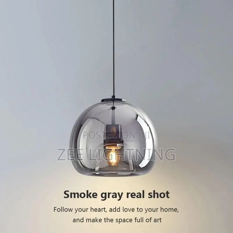 Smoked Glass (Single Pendant)