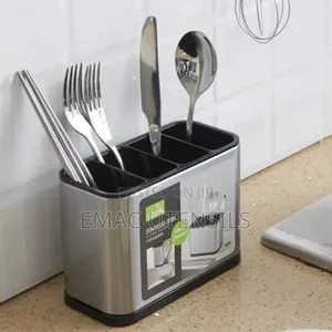 Stainless Steel Cutlery Bucket