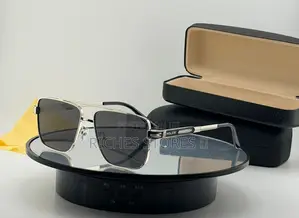 Police Brand Aviator-Style Silver Double Bridge Design Sunglasses