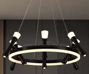 Nordic Minimalist Ring Branch Chandelier Stylish Lighting for Living