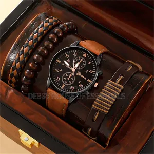 A Set of Wristwatch and 3 Bracelet for Men