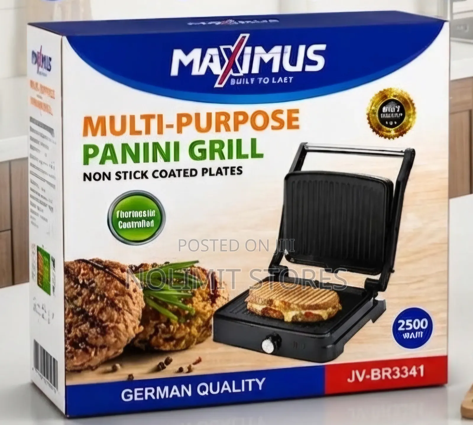 Maximus Panini Grill Maker Multipurpose 2500w German Quality