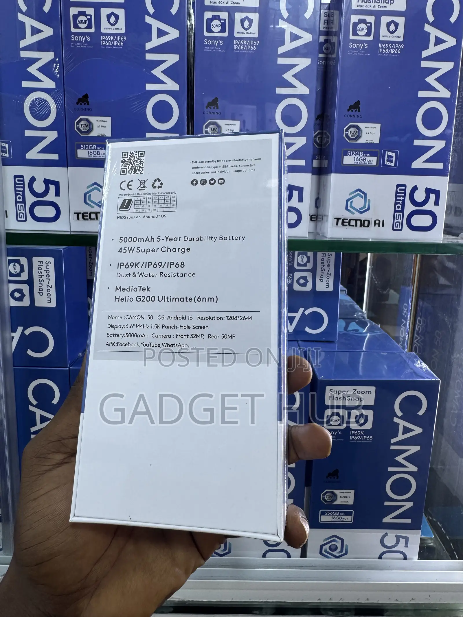New Tecno Camon 50 256 GB Purple