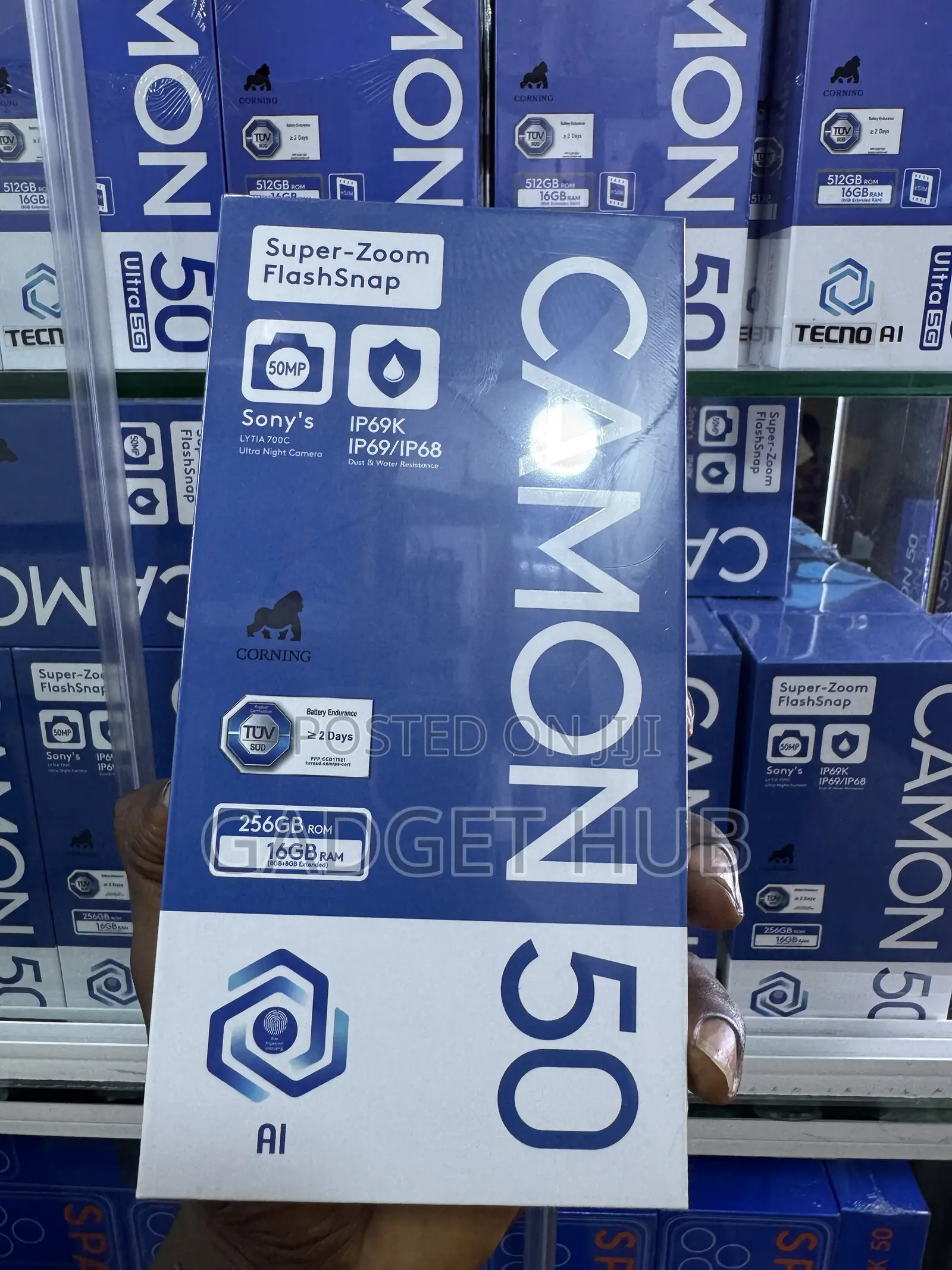 New Tecno Camon 50 256 GB Purple