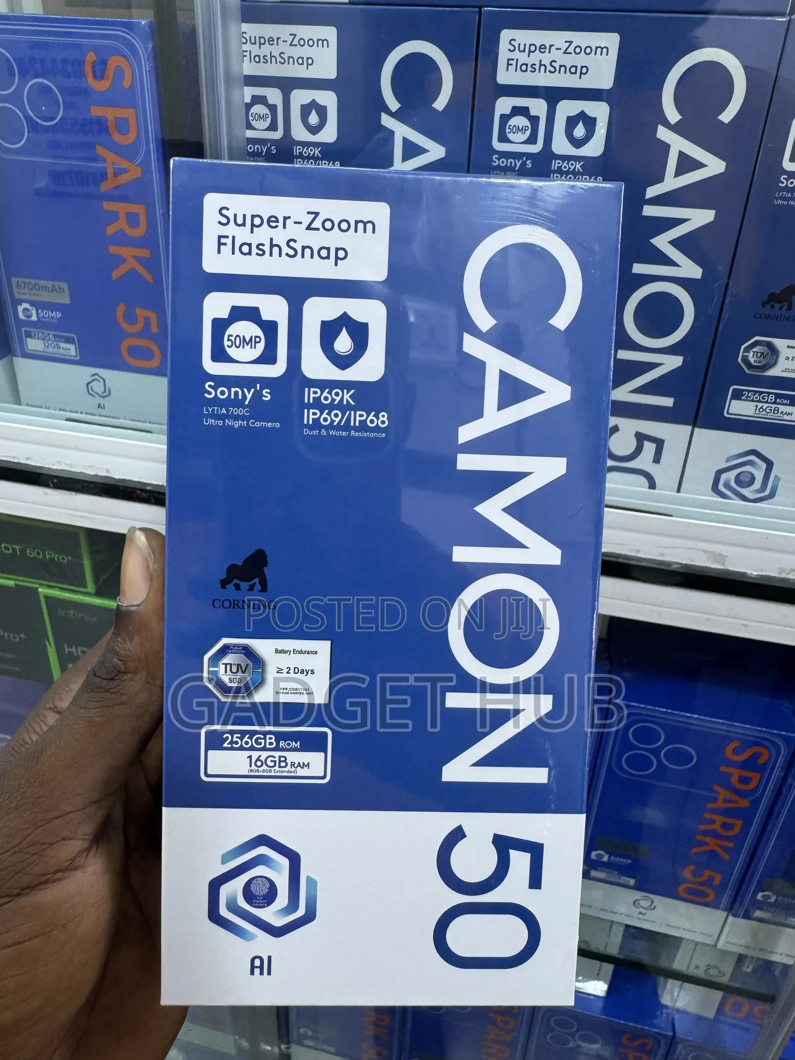 New Tecno Camon 50 256 GB Purple