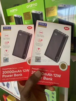 Brand New Itel 20000mah Power Back Type C Output and Inpur