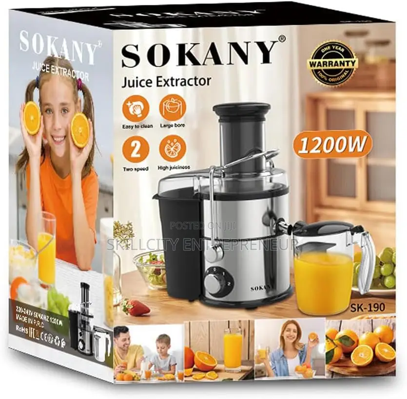 1200w Sokany Juice Extractor