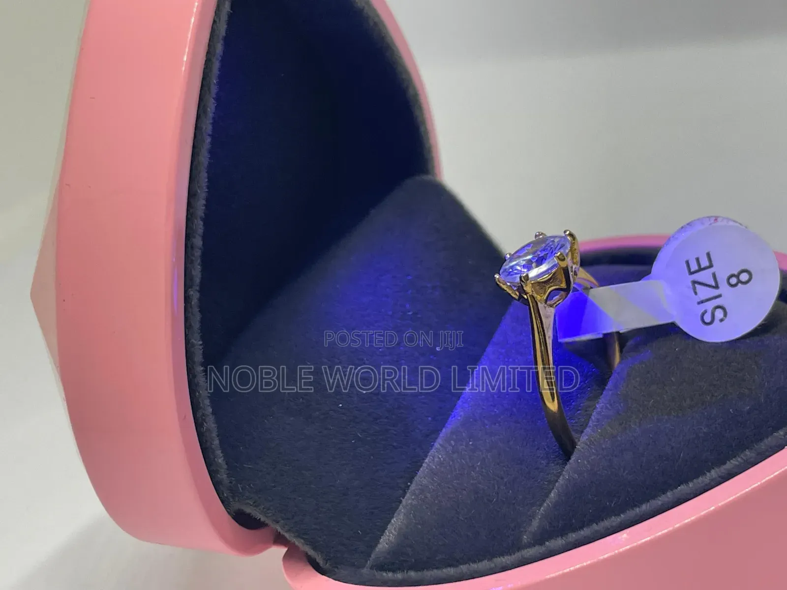 Adjustable Proposal Ring With Led Ring Box