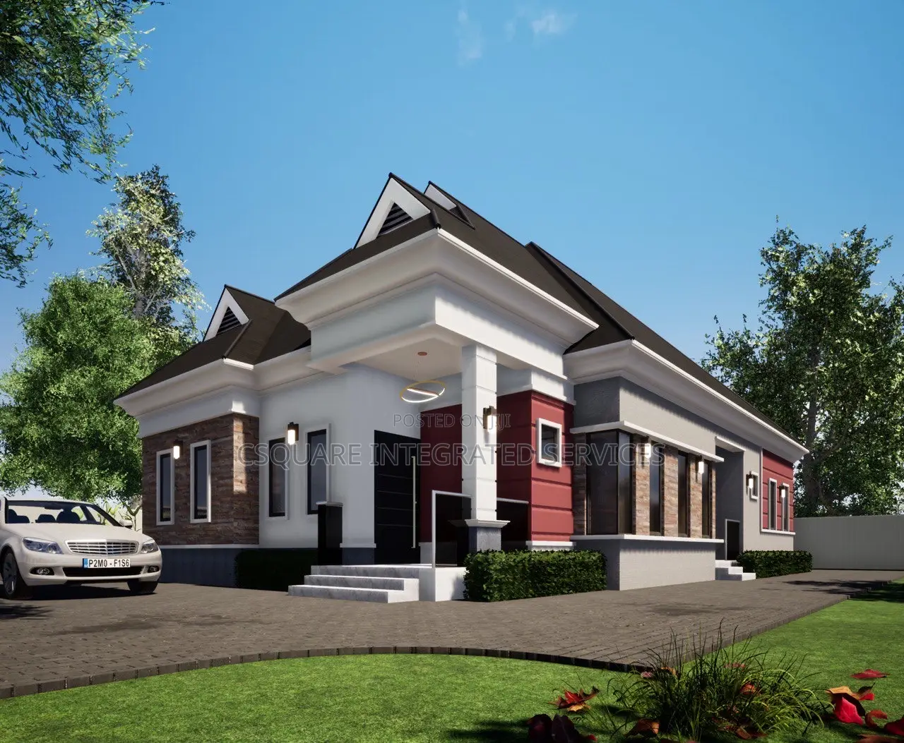 3-Bedroom Bungalow Architectural Design