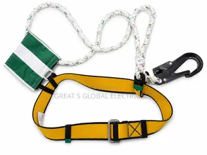 Safety Harness With Shock-absorbing Lanyard –