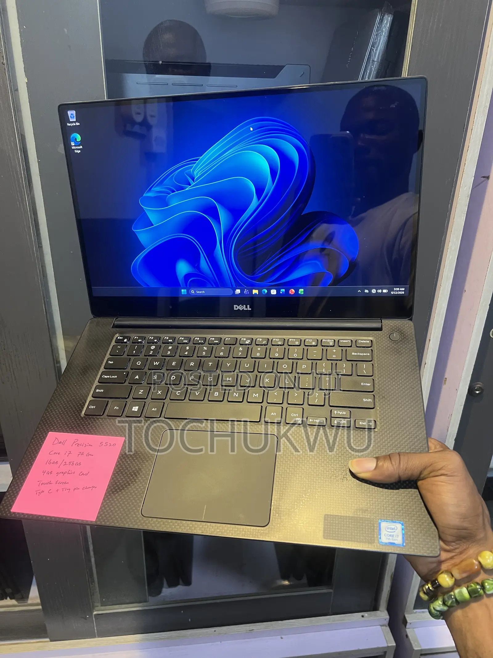 Laptop Dell Precision 5520 16GB Intel Core i7 SSD 256GB