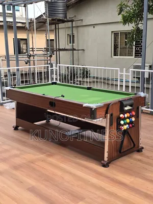 Premium 7ft 4-in-1 Game Table | Pool Billiards Air Hockey Tennis Dinin