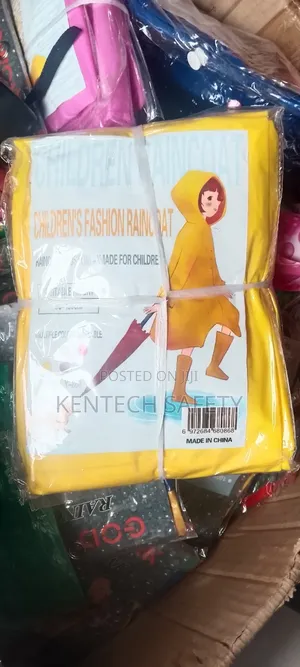 Children Rain Coat Yellow