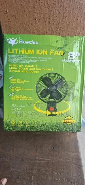 8-Inch Rechargeable Rotating Fan