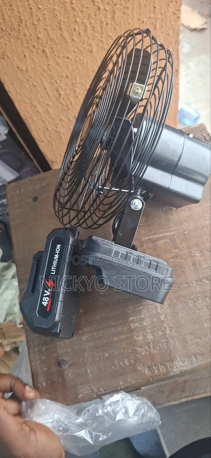 8-Inch Rechargeable Rotating Fan