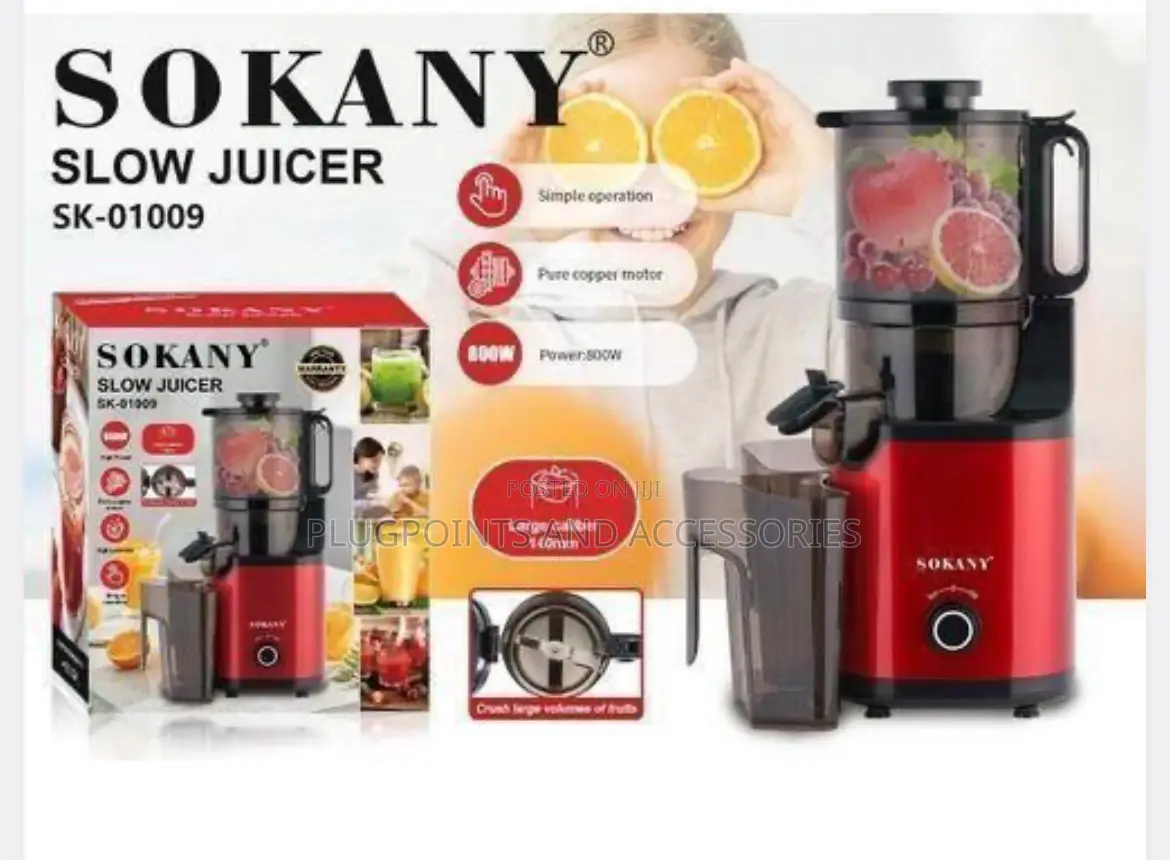 Sokany Slow Juicer Sk01009 + Free Delivery Today Only
