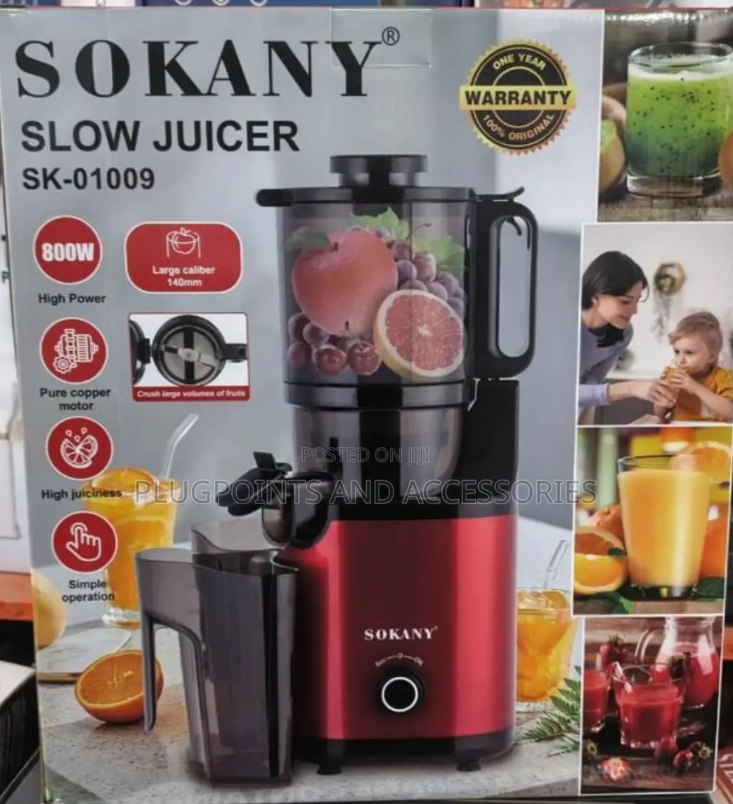 Sokany Slow Juicer Sk01009 + Free Delivery Today Only