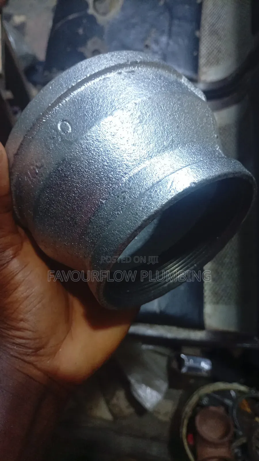 4" X 3" Galvanized Iron (Gi) Reducing Socket / Reducer Coupling