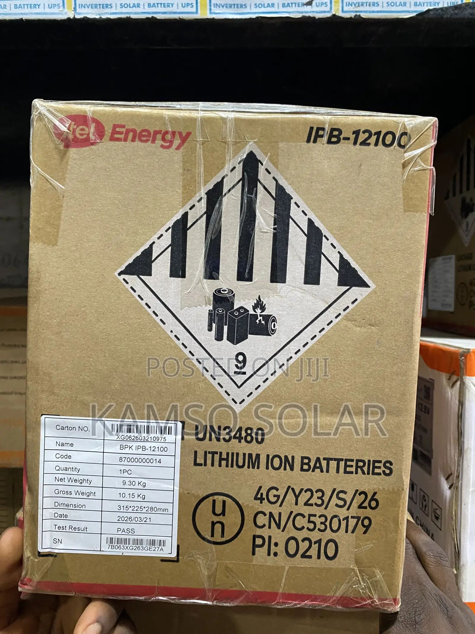 1.28kwh 12v 100a Itel Lithium Battery