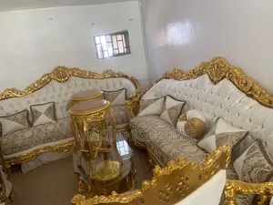 Complete Set Luxury Royal Egypt Fabrics Sofa Furniture