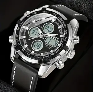 Men Silver Chain Watch