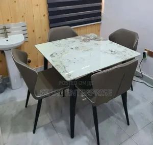 Executive 4 Seater Marble Dining