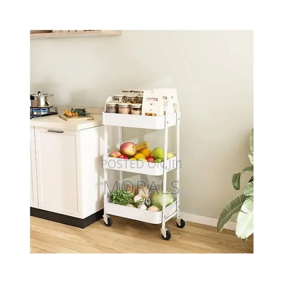 3 Layer Metal Multipurpose Trolley