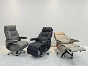Executive Recliner Office Chair With Footrest Massage Function