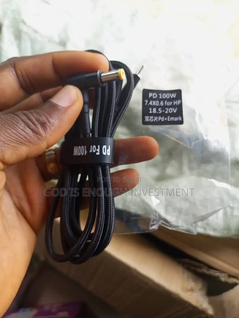 Type C To Yellow Pin For Hp 100w Cable