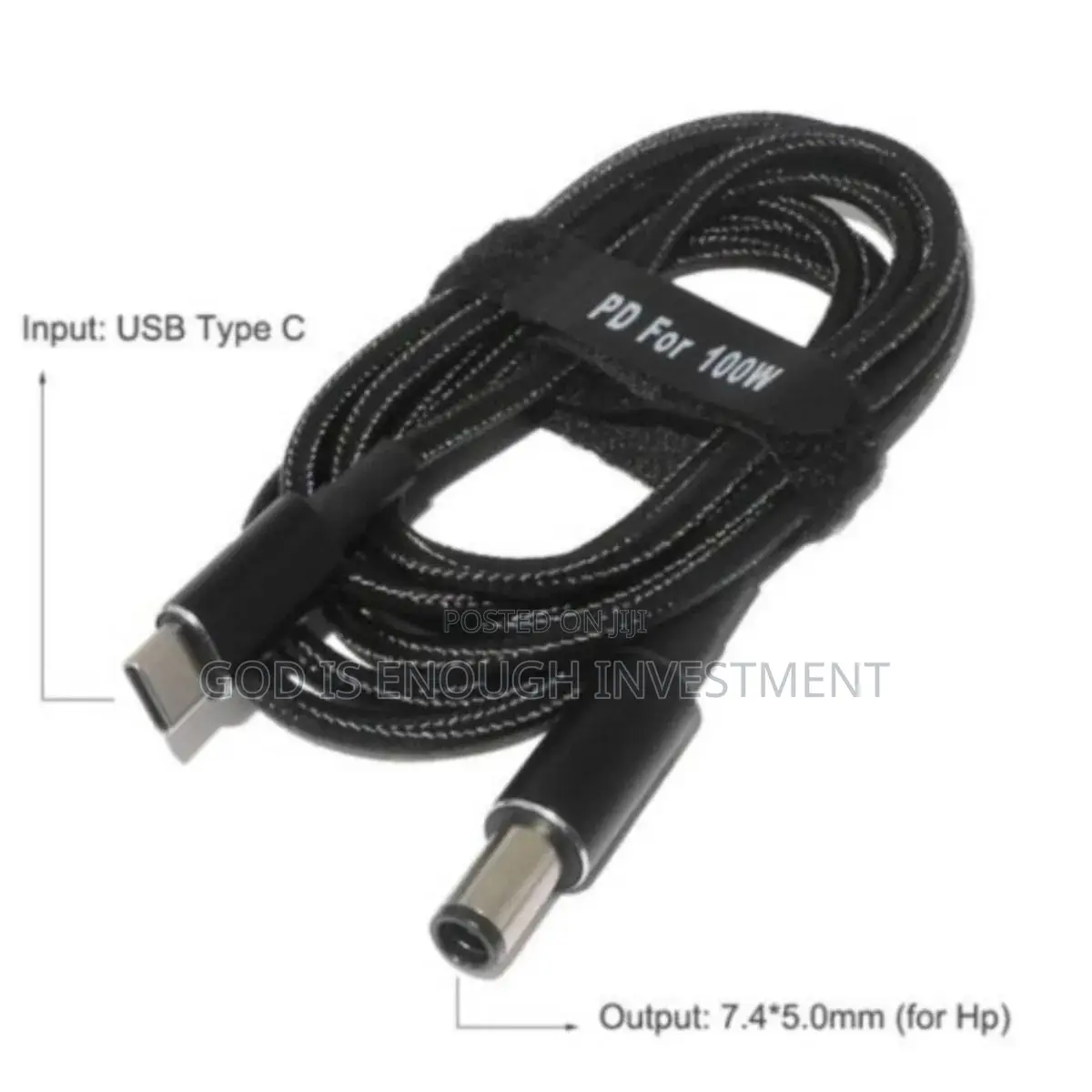 Type C to Big Pin for Hp 100w Cable