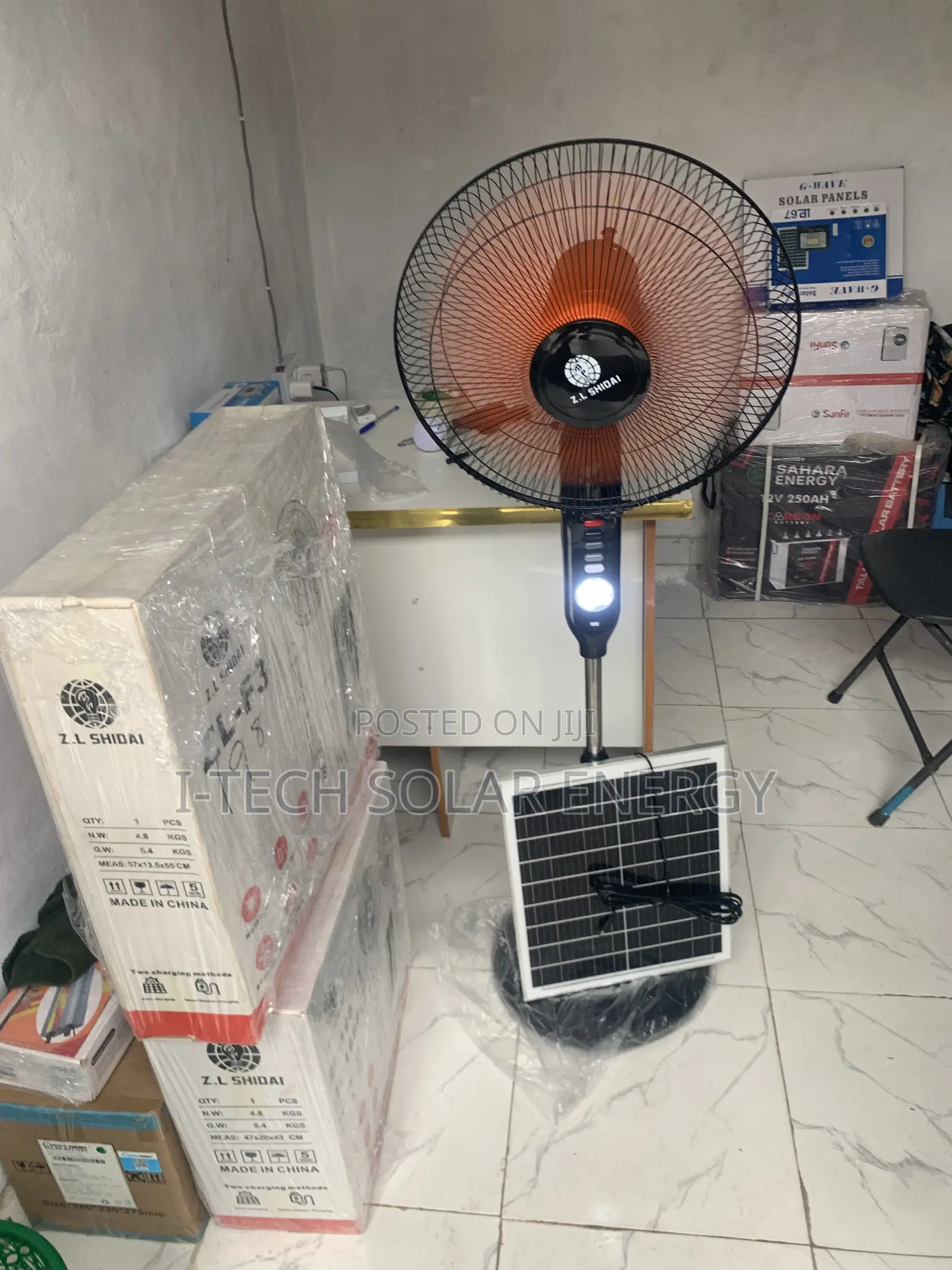 Solar Rechargeable Fan