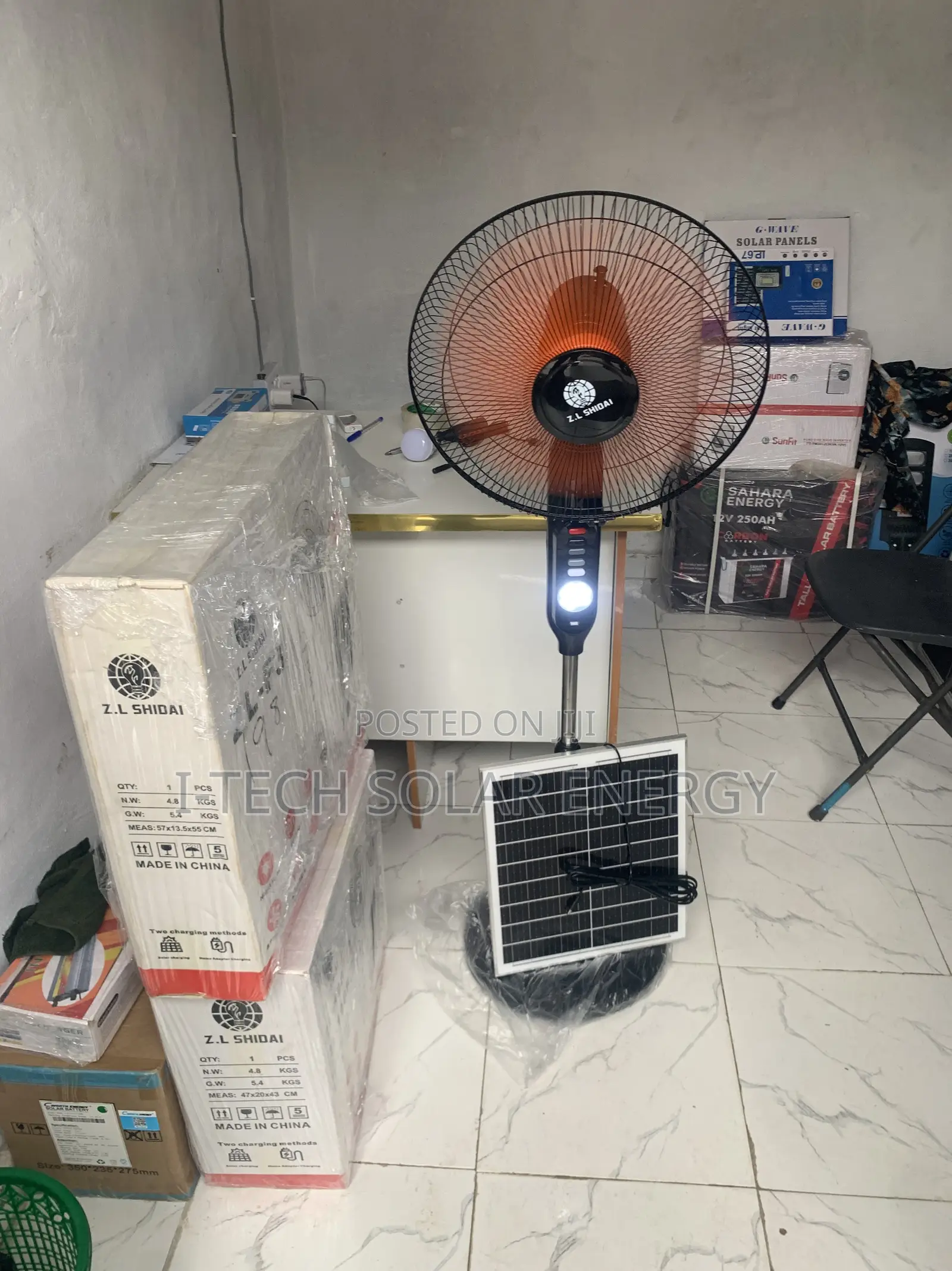 Solar Rechargeable Fan