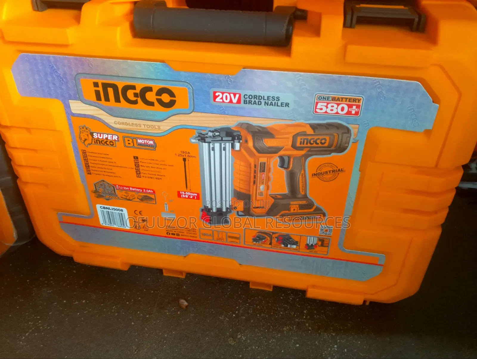 Ingco Cordless Brad Nailer