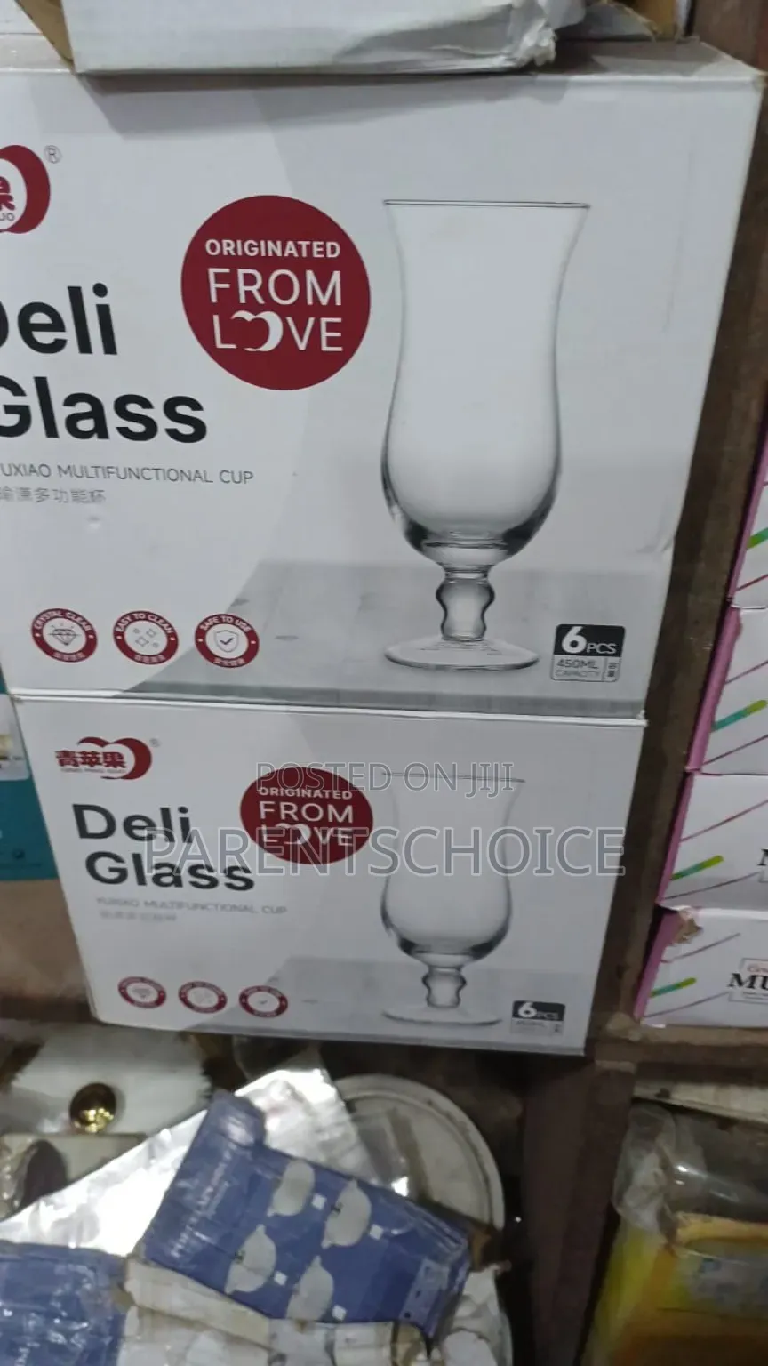 Glass Hurricane Cup Set (6 Pieces