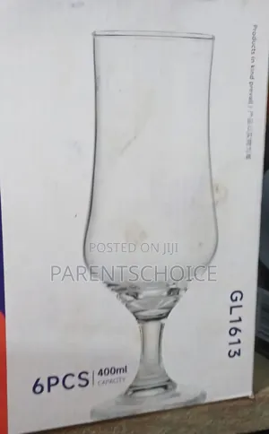 Glass Hurricane Cup Set (6 Pieces