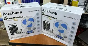 Anabash 12” Rechargeable Solar Fan
