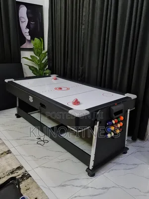 7ft 4-in-1 Multi-Purpose Game Table | Pool Billiards Air Hockey Dining