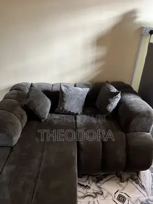 Gray Couch With Pillows