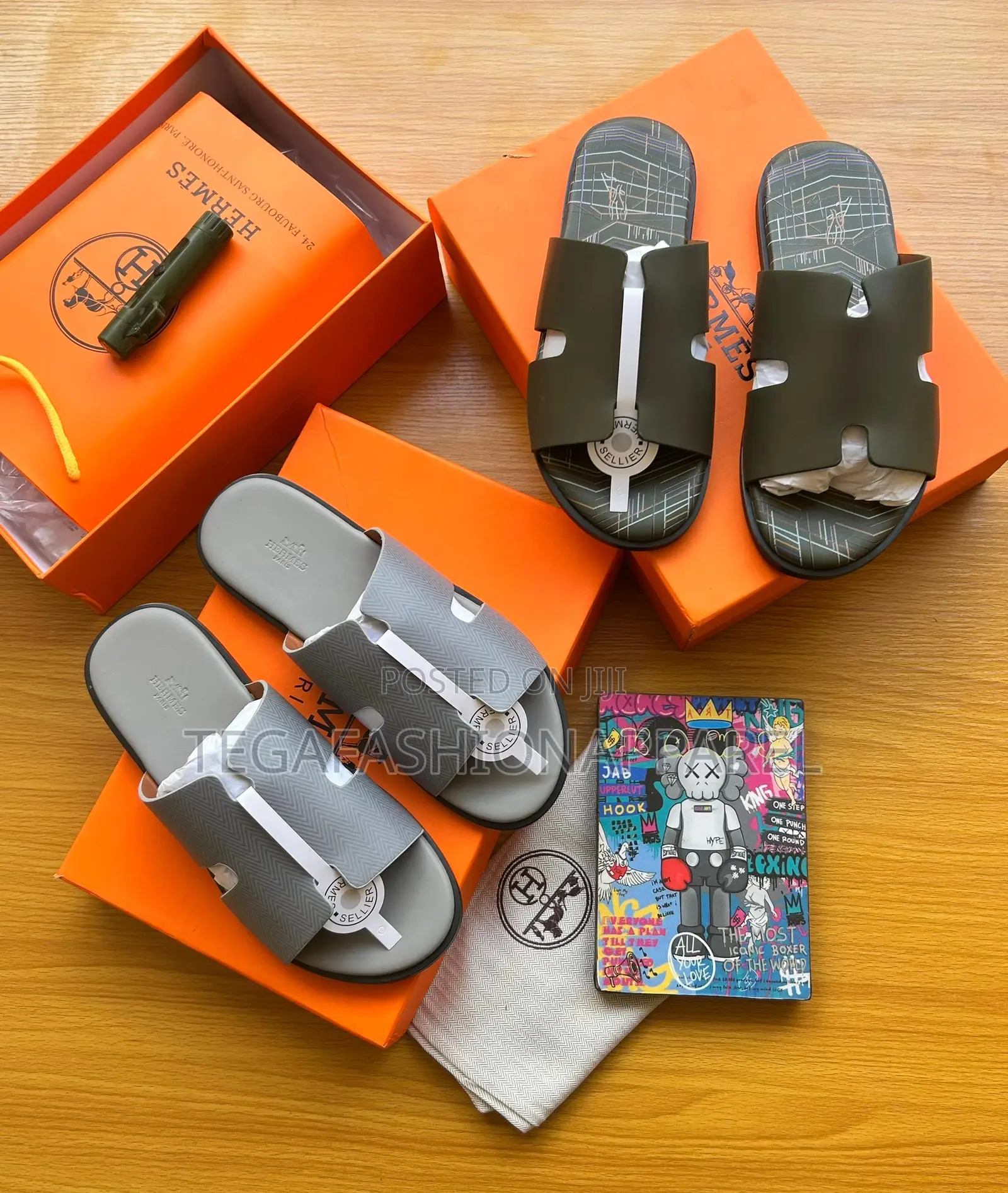 Hermés-Paris Quality Leather Slide