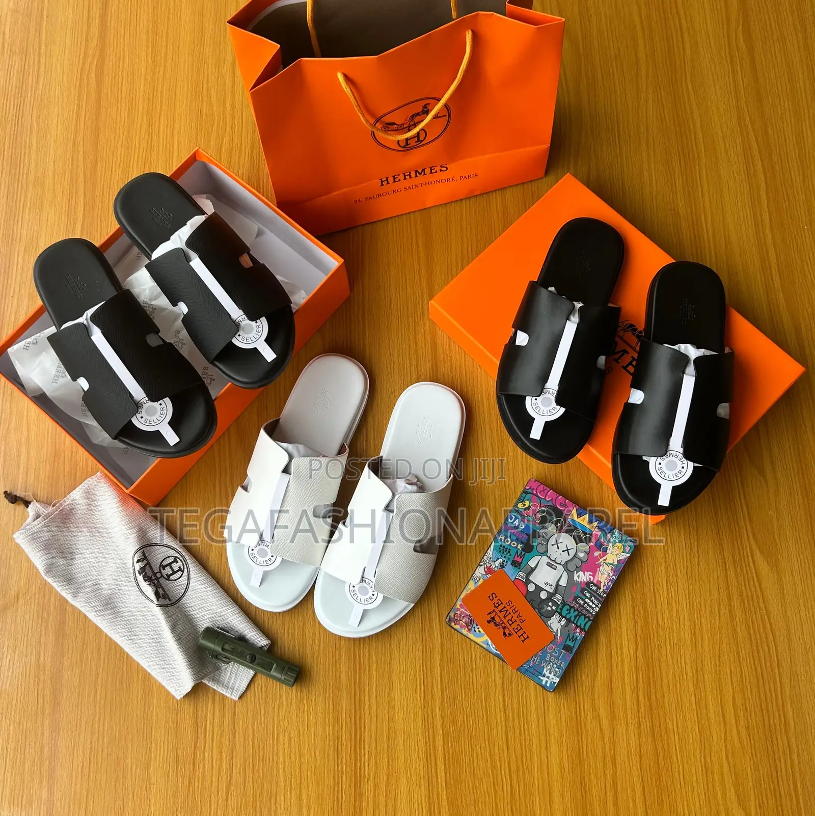 Hermés-Paris Quality Leather Slide